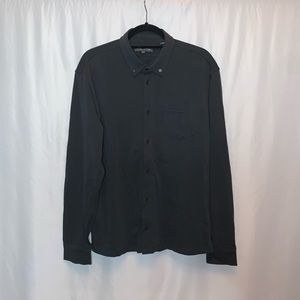 Slate & Stone Gray Button Down Shirt Size Large